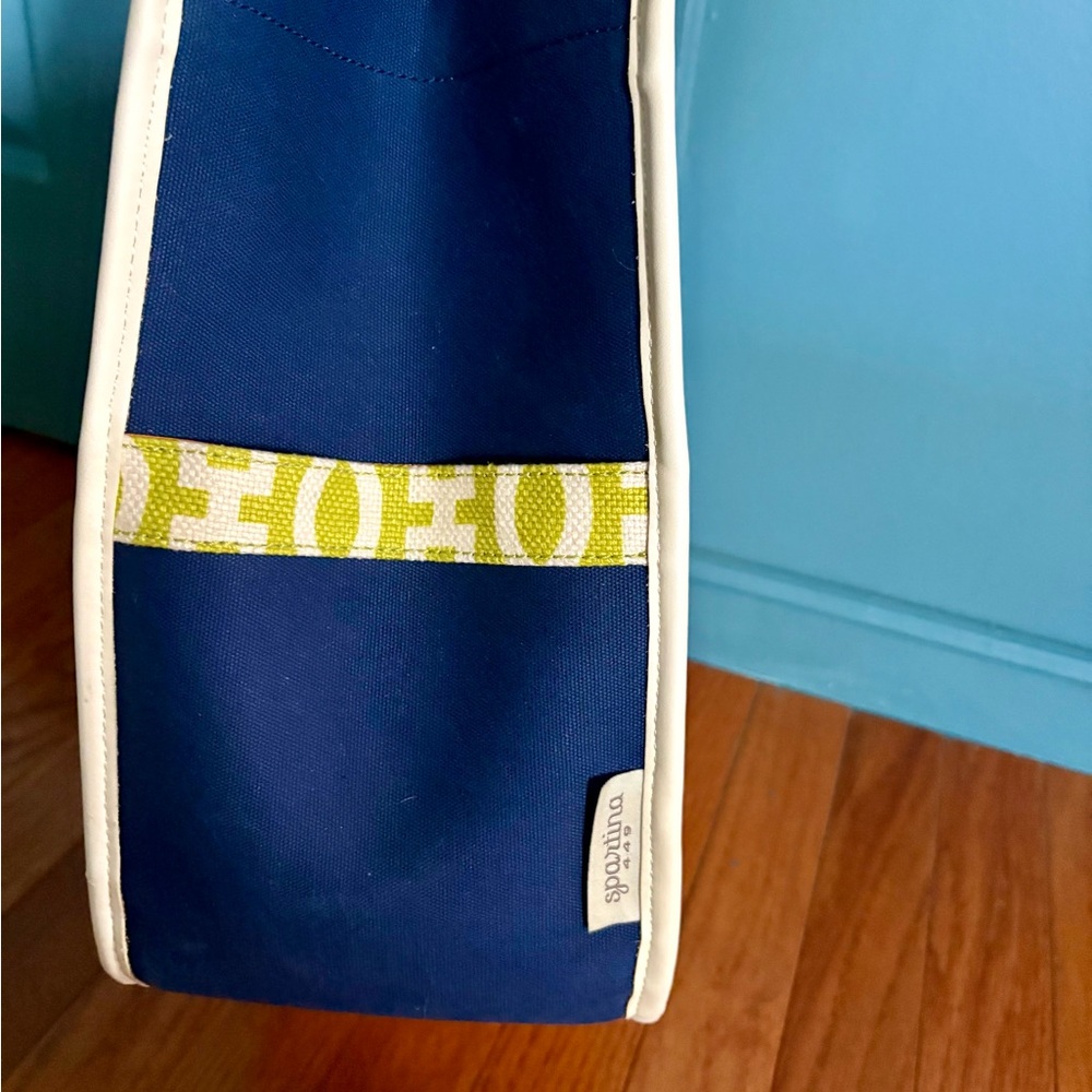 Spartina 449 Anchor Blue and Cream Tote - Picture 4 of 12